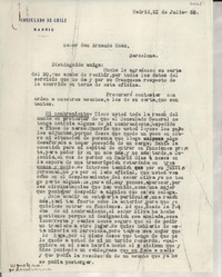 [Carta] 1933 jul. 21, Madrid, [España] [a] Armando Mook, Barcelona, [España]