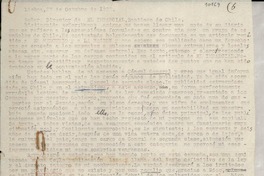 [Carta] 1935 oct. 27, Lisboa, [Portugal] [al] Director de "El Imparcial", Santiago, Chile