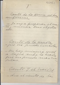 [Canto de la hermana al hermano enfermo]