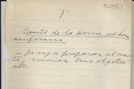 [Canto de la hermana al hermano enfermo]