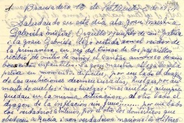[Carta] 1954 sept. 12 [a] Gabriela Mistral