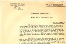 [Carta] 1954 sept. 15, Angol [a] Gabriela Mistral, Santiago