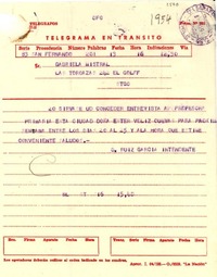 [Telegrama] 1954 sept. 16, San Fernando [a] Gabriela Mistral, Santiago