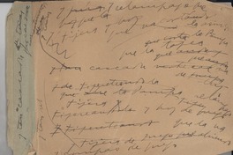 [Recado a Victoria Ocampo en la Argentina]