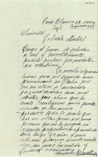 [Carta] 1954 sept. 23, Peñablanca [a] Gabriela Mistral