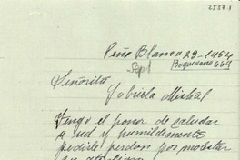 [Carta] 1954 sept. 23, Peñablanca [a] Gabriela Mistral