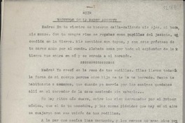 Recuerdo de la madre ausente