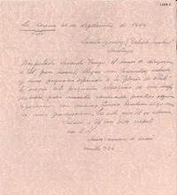 [Carta] 1954 sept. 25, La Serena, [Chile] [a] Lucila Godoy, Santiago, [Chile]