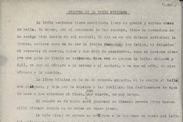 Silueta de la india mexicana