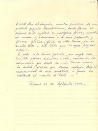 [Carta] 1954 sept. 30, Peumo [a] Gabriela Mistral