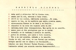 [Carta] 1954 oct, Valparaíso [a] Gabriela Mistral