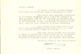 [Carta] 1955 ago. 3, Santiago, Chile [a] Gabriela Mistral