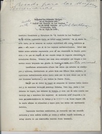 [Discurso] Recado para las mujeres americanas