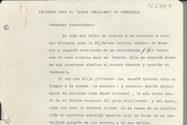 Palabras para el hogar americano en Venezuela