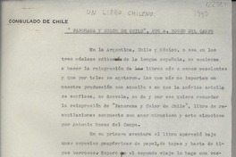 Un libro chileno : "Panorama y color de Chile", por A. Rocco del Campo