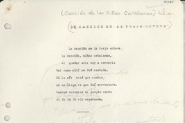 Canción de las niñas catalanas