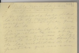 Pablo Neruda y su mejor reino