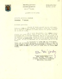 [Carta] 1950 oct. 16, Medellín, Colombia [a] Gabriela Mistral, Veracruz, México