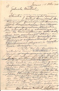 [Carta] 1938 dic. 15, La Habana [a] Gabriela Mistral