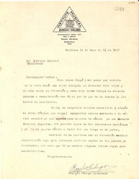 [Carta] 1947 mayo. 5, Marianao, [Cuba] [a] Gabriela Mistral, California