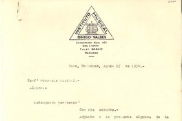 [Carta] 1950 ago. 15, Marianao, Cuba [a] Gabriela Mistral, México D.F.
