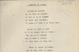 Despedida de viajero