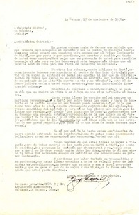 [Carta] 1952 nov. 15, Marianao, La Habana, Cuba [a] Gabriela Mistral, Nápoles, Italia