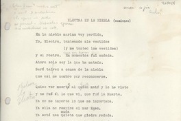 Electra en la niebla