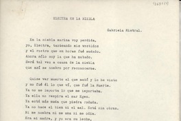 Electra en la niebla