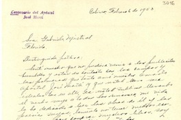 [Carta] 1953 feb. 6, Coliseo, Cuba [a] Gabriela Mistral, Florida