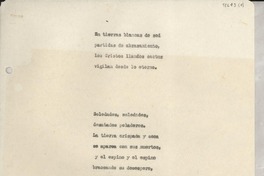 En tierras blancas de sed