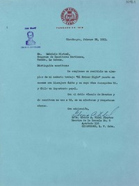 [Carta] 1953 feb. 20, Cienfuegos, Cuba [a] Gabriela Mistral, La Habana