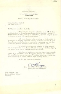 [Carta] 1953 ago. 17, La Habana [a] Gabriela Mistral, New York, EE.UU