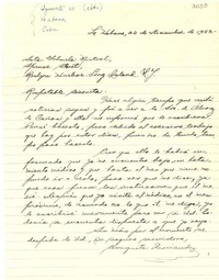 [Carta] 1953 dic. 22, La Habana [a] Gabriela Mistral, Roslyn Harbor