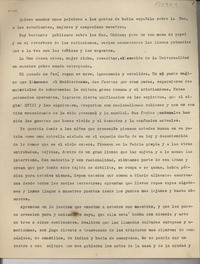 [Quiero mandar unas palabras a las gentes de habla española]