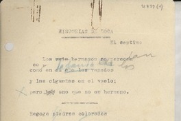 Historias de loca : (El septimo [sic])