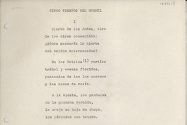 Cinco tiempos del huemul