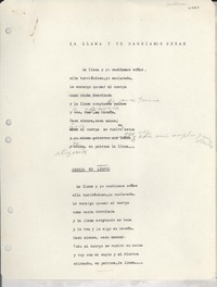 La llama y yo cambiamos señas