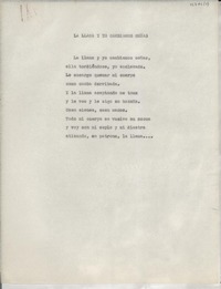 La llama y yo cambiamos señas