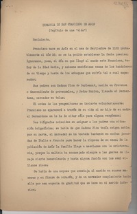 Infancia de San Francisco de Asís : (Capítulo de una "vida")