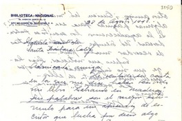 [Carta] 1948 ago. 28, San Salvador, El Salvador [a] Gabriela Mistral, Santa Bárbara, California
