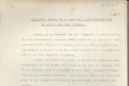 O'higgins símbolo en la gesta de la emancipación y de la amistad del Perú y Chile