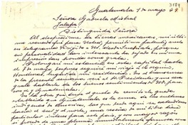 [Carta] 1949 mayo 1, Guatemala [a] Gabriela Mistral, Jalapa, [México]