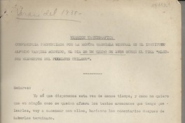 "Algunos elementos del folklore chileno"