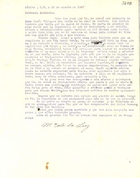 [Carta] 1943 ago. 28, México D.F [a] Gabriela Mistral