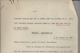 "La obra poética de Pedro Prado"