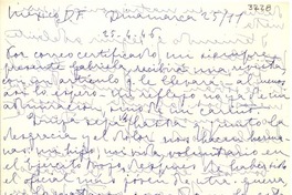 [Carta] 1946 abr. 25, México [a] Gabriela Mistral