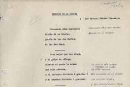 Memoria de la gracia