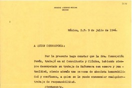 [Carta] 1946 jul. 9, México [a] Gabriela Mistral