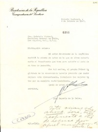 [Carta] 1947 feb. 4, [México] [a] Gabriela Mistral, Los Ángeles